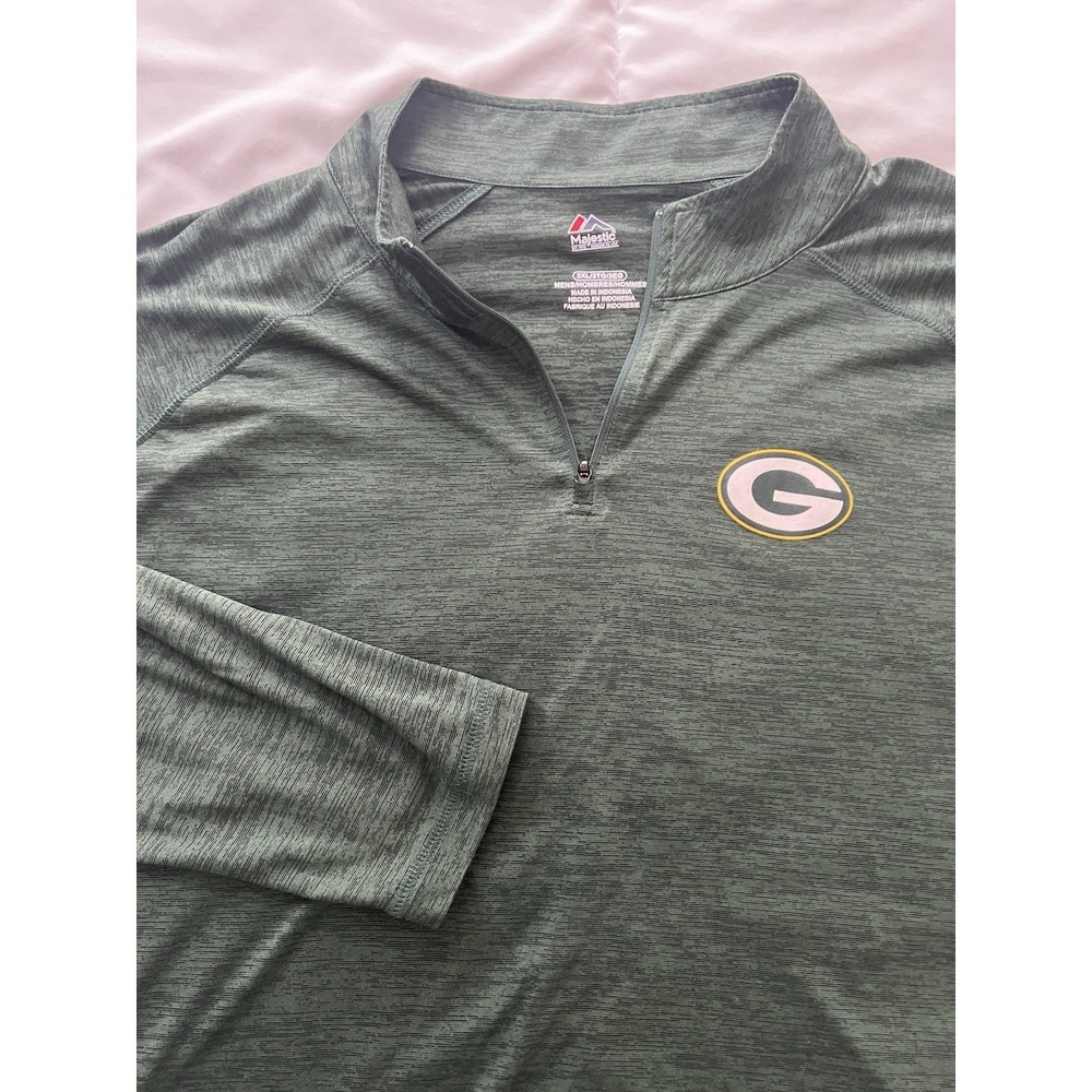 Green Bay Packers Quarter Zip Pullover 3XL Green NFL (168)
